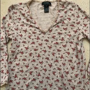 Ralph Lauren Women’s Vintage Floral V-Neck